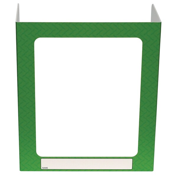 Personal Desk Shield Guard Green Pattern 1 Window  23.5